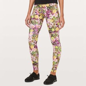 Lululemon Wunder Under High-Rise Tight Inflorescent Multi Floral Size 6